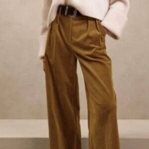 BANANA REPUBLIC Rivoli Pleated Corduroy Wide Leg Pants Size 6